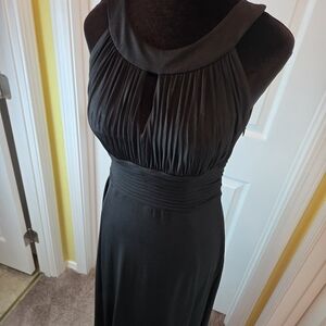 Sleek Black Sleeveless Maxi Dress 6